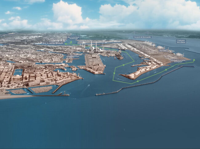 Le projet de chatière du Port du Havre présenté par Haropa Port