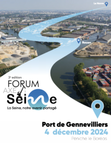 Le visuel du 3e Forum Axe Seine